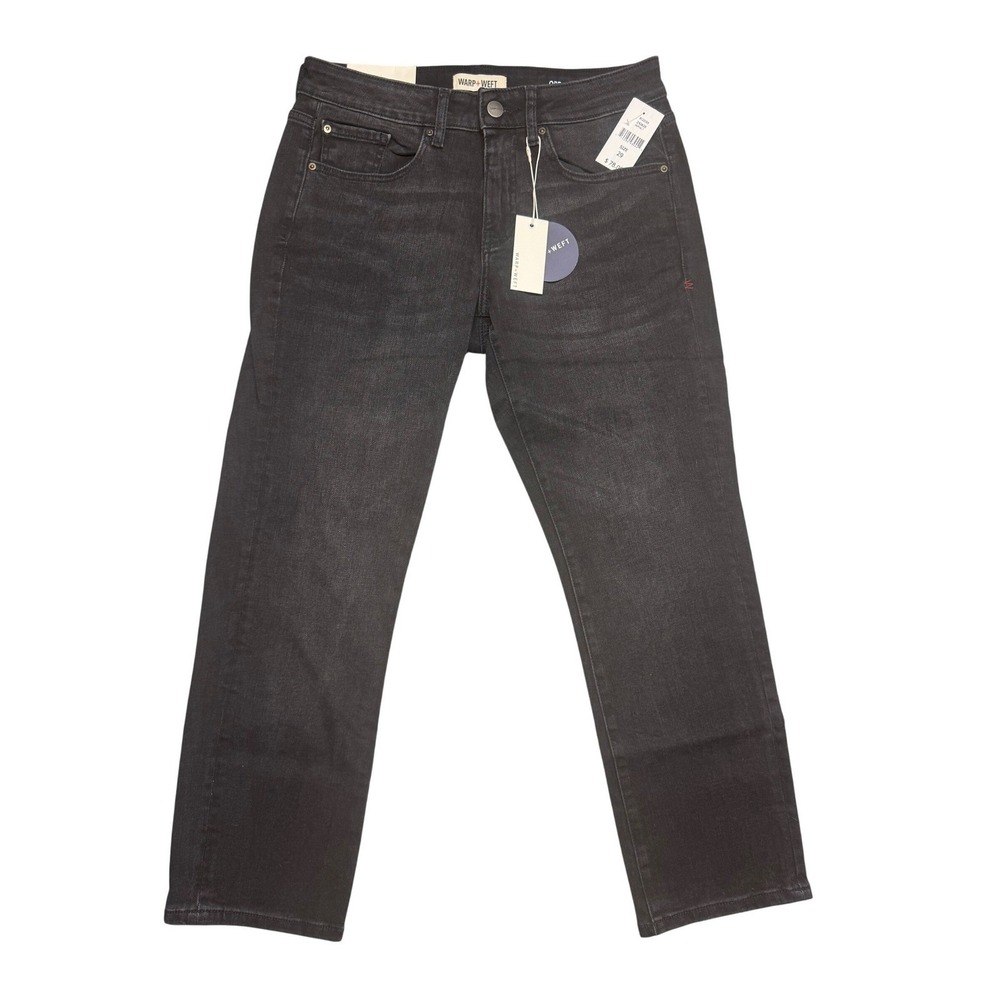 Warp + Weft ORD Chicago Straight Leg Jeans Asphalt Black Mens 29x28 New Tag